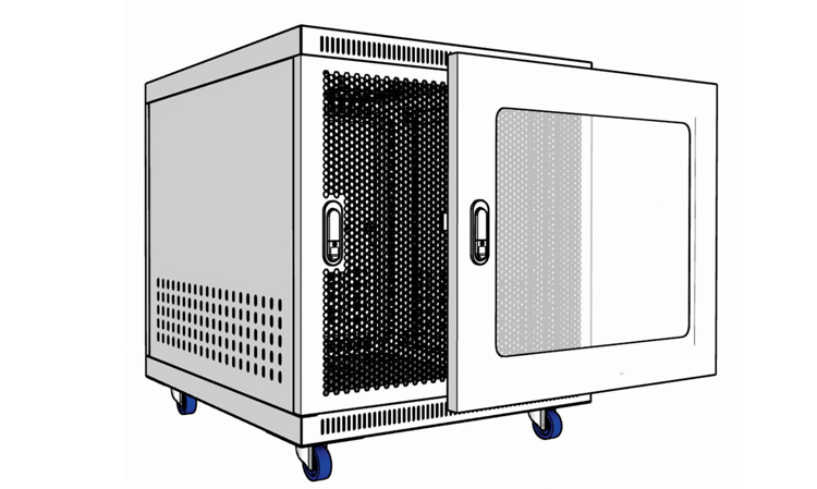 Tủ mạng 10U sâu 500MK màu trắng, Tủ rack, tủ mạng, tủ server chuyên dụng sử dụng trong các phòng Data